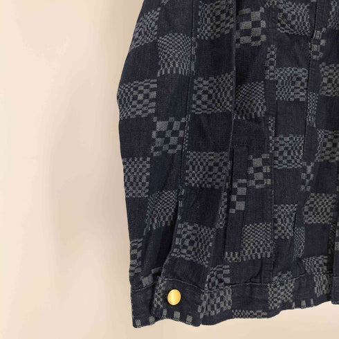 パッチワーク オーバーサイズ インディゴデニムジャケット メンズ JPN:XL