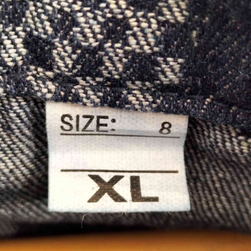 パッチワーク オーバーサイズ インディゴデニムジャケット メンズ JPN:XL