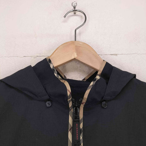 バーバリーロンドン BURBERRY LONDON ノバチェックパイピングリップストップナイロンジャケット レディース 160A