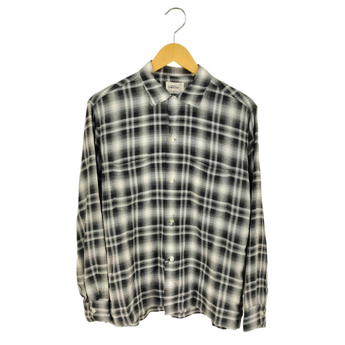 ペニーズタウンクラフト PENNEYS TOWNCRAFT 60s 船タグ オンブレ チェック レーヨン L/S オープンカラーシャツ メンズ import:M