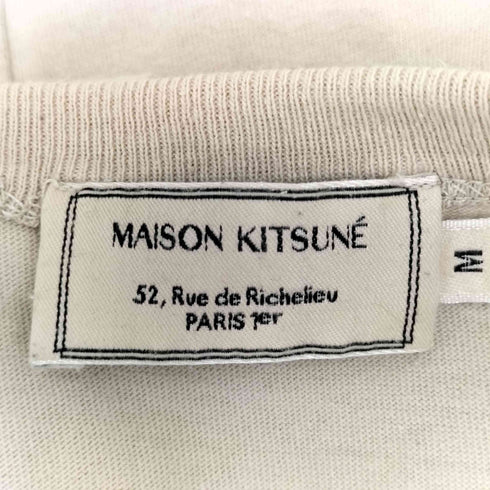 メゾンキツネ MAISON KITSUNE 刺繍クルーネックTシャツ メンズ JPN:M