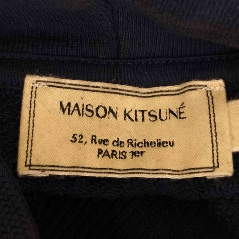 メゾンキツネ MAISON KITSUNE ダブルフォックス プルオーバー スウェットパーカー メンズ L