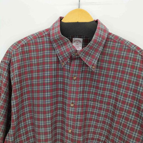 ブルックスブラザーズ 346 BROOKS BROTHERS タータンチェック ボタンダウンシャツ メンズ XL