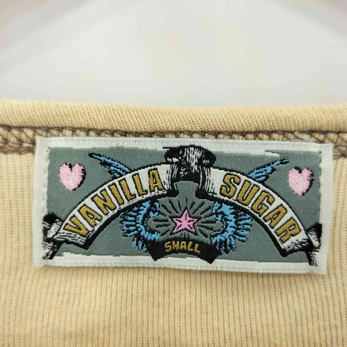 VANILLA SUGAR ラインストーンデザイン レースアップデザイン 半袖Tシャツ カットソー Y2K レディース