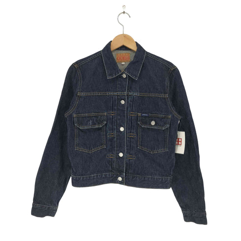 ゲス GUESS 90s USA製 デニムトラッカージャケット レディース L