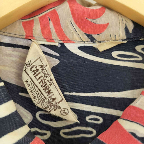 総柄 S/S オープンカラーシャツ メンズ import:M