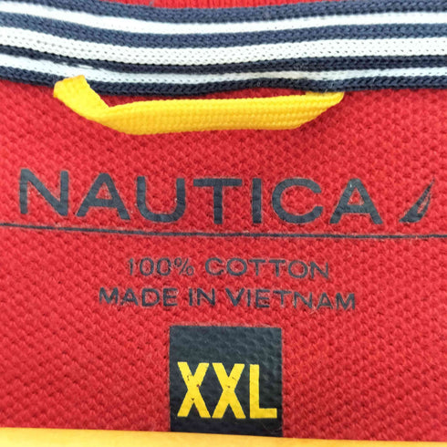 ノーティカ NAUTICA ロゴ刺繍 鹿の子 ポロシャツ メンズ import:XXL