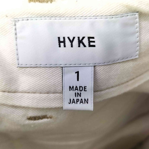 ハイク HYKE アンクル丈 テーパード チノパンツ レディース JPN:1