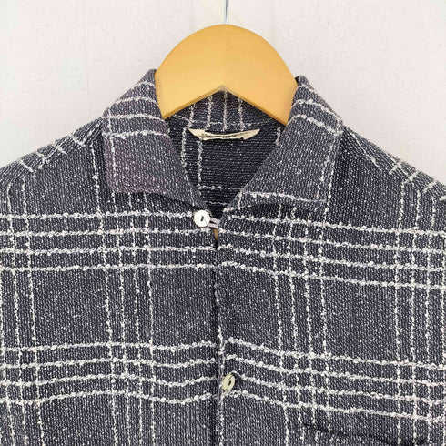 50s gohn paluen ニット チェック S/S オープンカラーシャツ メンズ import:M