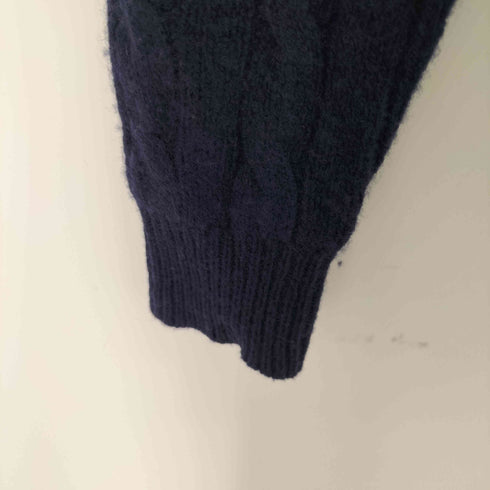 ポロラルフローレン POLO RALPH LAUREN ウールカシミヤ Vネック ケーブルニット レディース import:XS