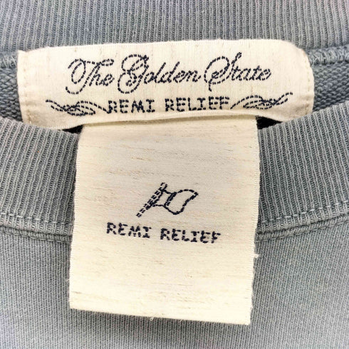 レミレリーフ REMI RELIEF 短丈 ボックスフィット クルーネックスウェット メンズ FREE
