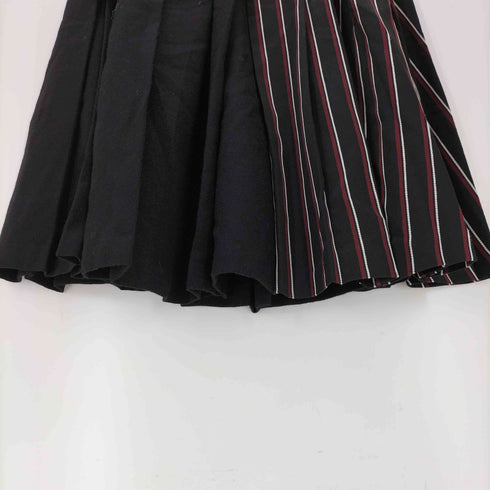 ブルーレーベルクレストブリッジ BLUE LABEL CRESTBRIDGE ウール100%ストライププリーツスカート レディース JPN:38