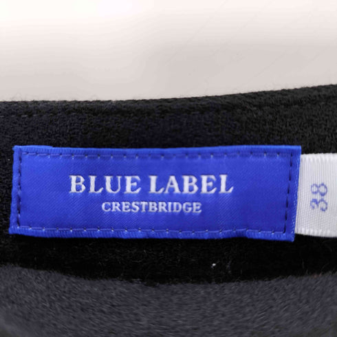 ブルーレーベルクレストブリッジ BLUE LABEL CRESTBRIDGE ウール100%ストライププリーツスカート レディース JPN:38