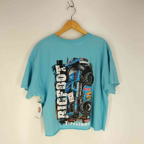 ギルダン GILDAN BIGFOOT 車 企業 両面プリント クルーネック Tシャツ メンズ import:XL