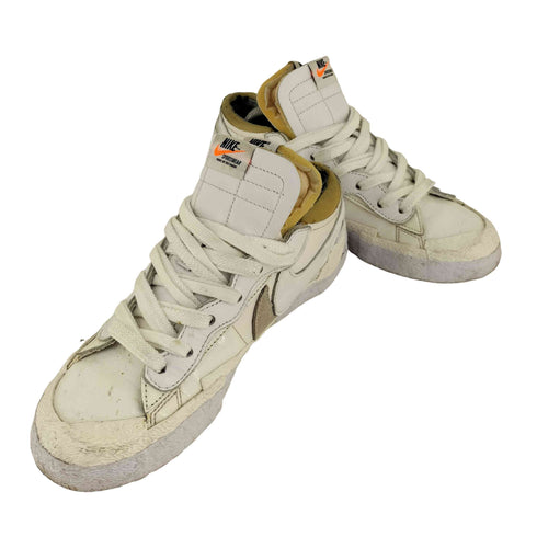 サカイ Sacai White Patent Leather ハイカットスニーカー メンズ JPN:26.5
