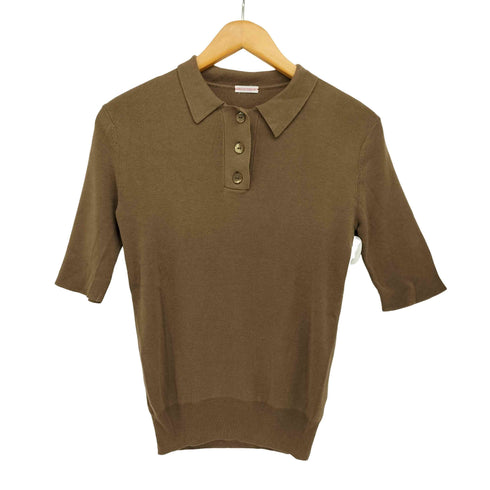 ドレステリア DRESSTERIOR コットン シルク ニット ポロ シャツ レディース