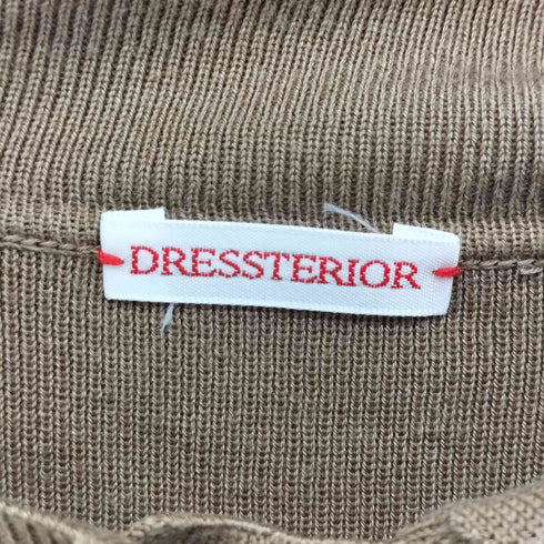 ドレステリア DRESSTERIOR コットン シルク ニット ポロ シャツ レディース