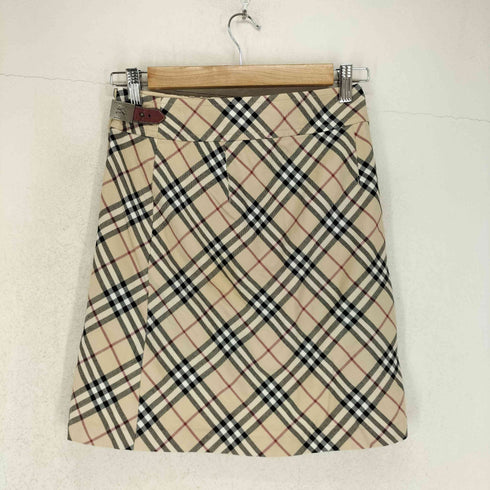 バーバリーブルーレーベル BURBERRY BLUE LABEL ノバチェック巻きスカート レディース 36