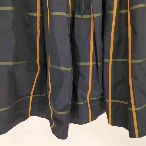 バーバリーブルーレーベル BURBERRY BLUE LABEL ジップアップ チェックタックスカート レディース 36