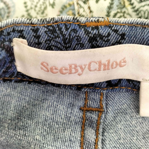 シーバイクロエ SEE BY CHLOE ペイズリー 5 ポケットパンツ レディース 24