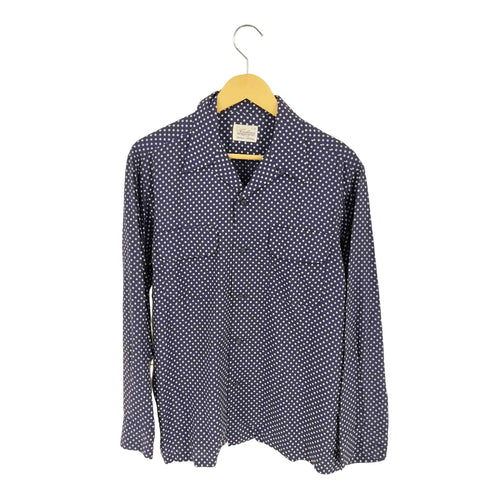casablanca antique collection ドット柄 レーヨン オープンカラーシャツ メンズ
