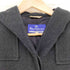 バーバリーブルーレーベル BURBERRY BLUE LABEL アンゴラ混ヘリンボーンフーディーコート レディース 38