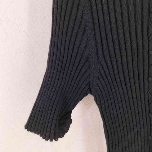 ジャンポールゴルチエクラシック Jean Paul GAULTIER CLASSIQUE S/S コットンデザインニット レディース 40