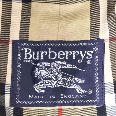 バーバリーズ BURBERRYS MADE IN ENGLAND 裏地ノバチェックステンカラーコート メンズ