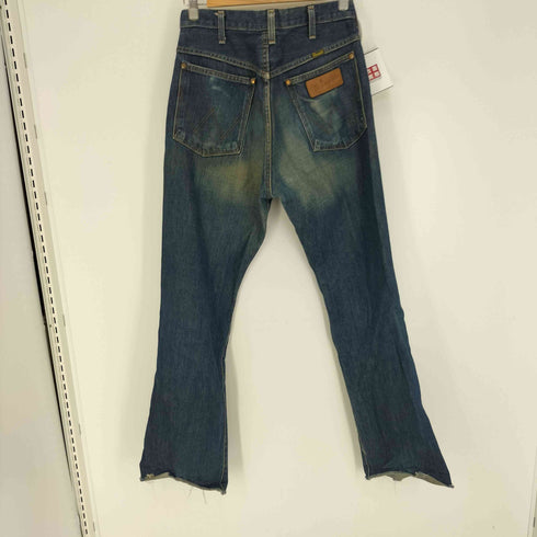ラングラー Wrangler ロゴ 革パッチ 4ポケット ジップフライ ストレート デニム パンツ メンズ 32