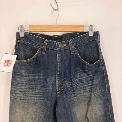 ラングラー Wrangler ロゴ 革パッチ 4ポケット ジップフライ ストレート デニム パンツ メンズ 32