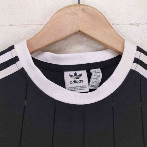 アディダスオリジナルス adidas Originals ディカラースリーストライプス ピンストライプ半袖Tシャツ レディース import:S