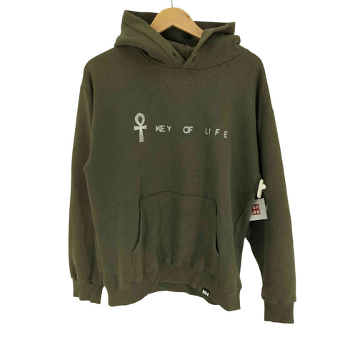 ヘリーハンセン HELLY HANSEN KEY OF LIFE アンク プリント ロゴ刺繍 プルオーバー パーカー フーディー メンズ import:L