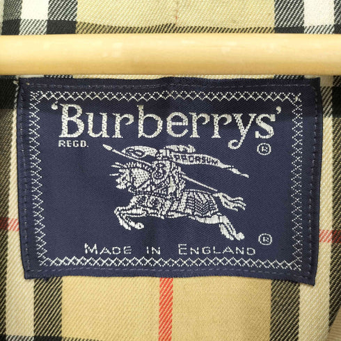 バーバリーズ BURBERRYS MADE IN ENGLAND 裏地ノバチェックステンカラーコート メンズ