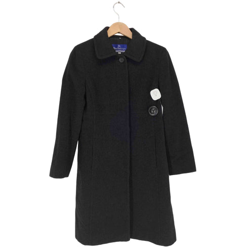 バーバリーブルーレーベル BURBERRY BLUE LABEL ウールステンカラーコート レディース 38