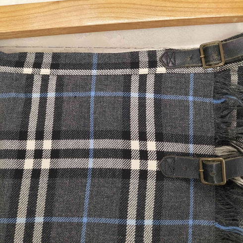 バーバリーブルーレーベル BURBERRY BLUE LABEL チェック柄ミニ巻きスカート レディース 38