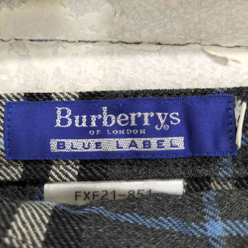 バーバリーブルーレーベル BURBERRY BLUE LABEL チェック柄ミニ巻きスカート レディース 38
