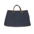 裏地ゼブラ柄デニムトートバッグ レディース