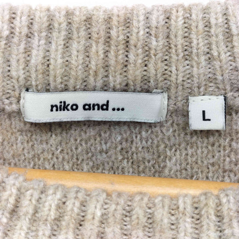 ニコアンド niko and... カラーアソートDOGニットプルオーバー レディース JPN:L
