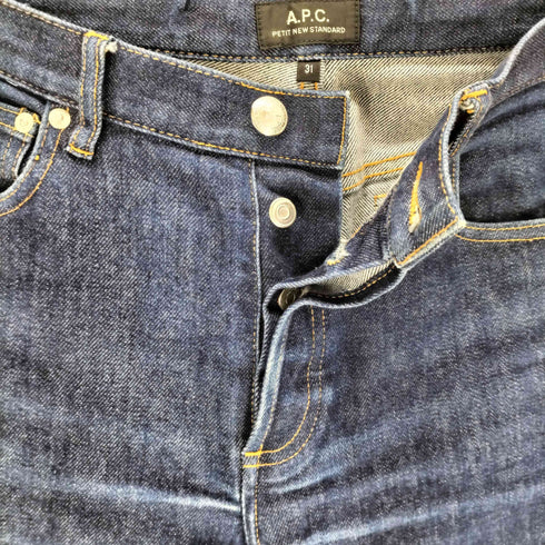 アーペーセー A.P.C. PETIT NEW STANDERD ボタンフライインディゴデニム メンズ 31