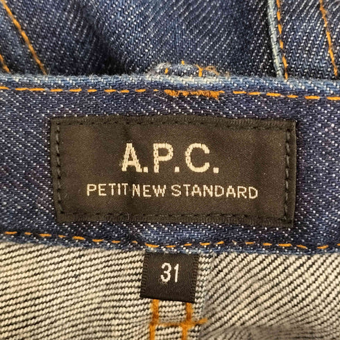 アーペーセー A.P.C. PETIT NEW STANDERD ボタンフライインディゴデニム メンズ 31