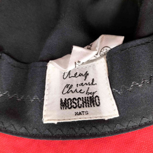 モスキーノ cherry and chic by moschino ロゴ刺繍バケットハット メンズ