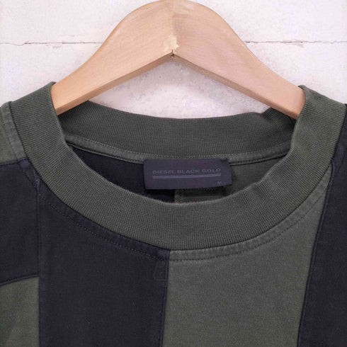 ディーゼルブラックゴールド DIESEL BLACK GOLD 切り返しデザイン バイカラー ロングスリーブ カットソー メンズ import:M