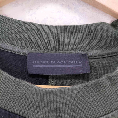 ディーゼルブラックゴールド DIESEL BLACK GOLD 切り返しデザイン バイカラー ロングスリーブ カットソー メンズ import:M