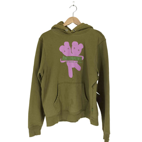 マークジェイコブス heaven by marc jacobs Heaven Logo Hoodie in Military Green メンズ import:L
