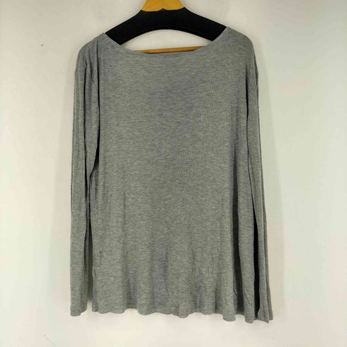 ショルダーボタンフロントプリント L/S Tシャツ Y2K レディース