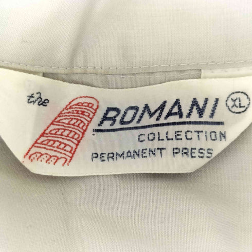 ロマーニ ROMANI ポリコットン オープンカラー S/S キューバシャツ メンズ import:XL