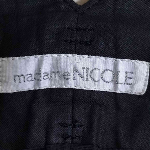 ニコル NICOLE シープレザー シンチバック ハイウエスト 2タックパンツ メンズ