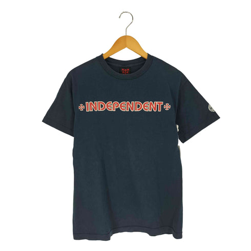 インディペンデント INDEPENDENT 90s メキシコ製 USA FABRIC アイアンクロス 両面プリント クルーネックTシャツ メンズ import:M