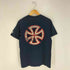 インディペンデント INDEPENDENT 90s メキシコ製 USA FABRIC アイアンクロス 両面プリント クルーネックTシャツ メンズ import:M