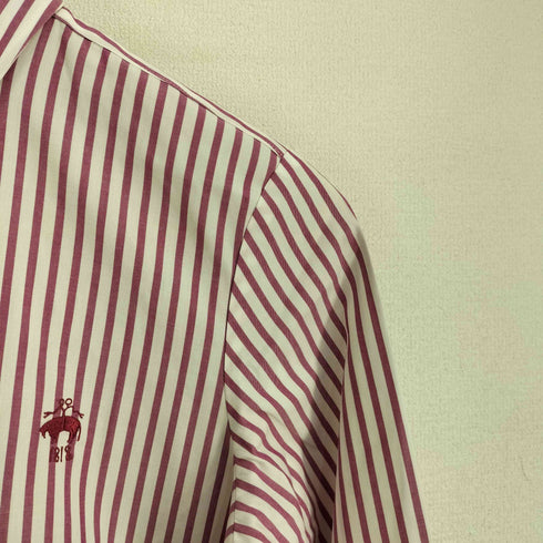 ブルックスブラザーズ BROOKS BROTHERS 1818刺繍 ストライプ オックスフォードシャツ レディース